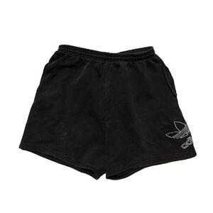 90s Vintage Adidas Shorts (Faded Black/White)